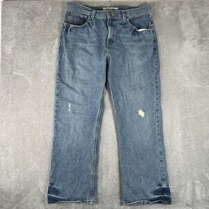 Urban Up Jeans Mens 36x30 Blue Relaxed Straight Fit Distressed Denim Y2K 2000s